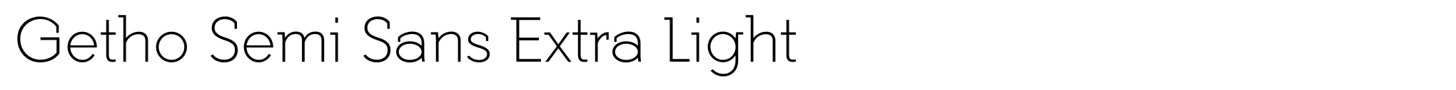 Getho Semi Sans Extra Light image